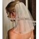 Wholesale Beaded Short Wedding Veil with Comb Bridal Veils White/Ivory