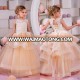 2018 Champagne Lace Applique Cute Flower Girl Dress Pageant Little Girl Dresses